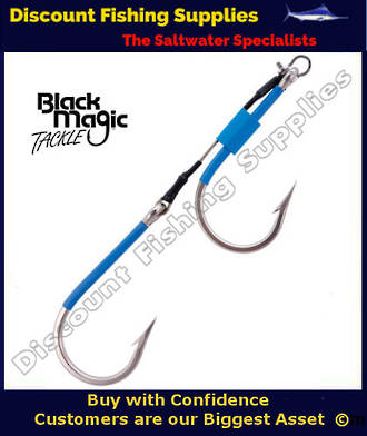 Black Magic Closed Gape Trolling Lure Single Hook Rig – Fishing Station