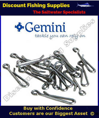 50 genie link clips for attaching to your shockleader or sea rigs