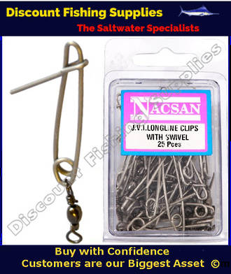 Longline Clips With Swivels-25 In Pack
