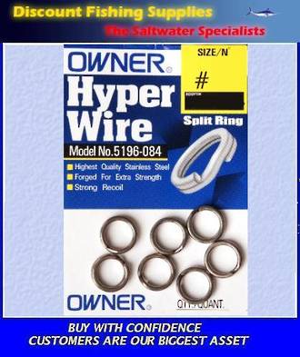 Owner Hyper Wire Split Rings #10 (99kgs)
