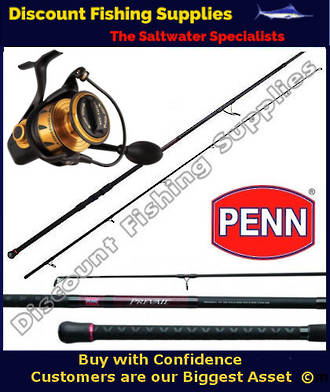 Penn Spinfisher SSVI 8500 Prevail II Rock Fishing Combo 12ft 15-37kg