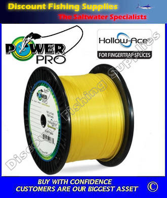 Power Pro Hollow Ace Braid 80lb X 1500yd Hi-Vis Yellow