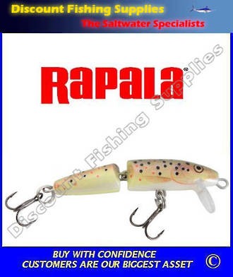 Rapala Jointed Floating Trout Lure J7 - Brown Trout, TROUT LURE