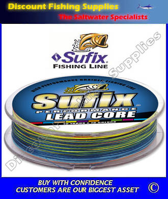 Sufix Performance Lead Core Fishing Line 27lb 200yds for sale online