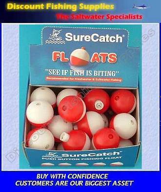 Push Button Fishing Float Small - 3/4