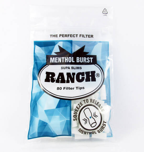 Ranch Menthol Burst Supa Slims Filter Tips