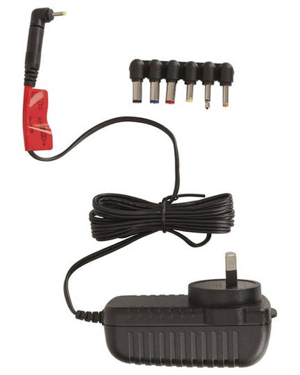 12V DC 2.5A Slim Power Supply 7 DC Plugs