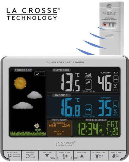 308-1412S La Crosse Forecast Station with USB Charging Port