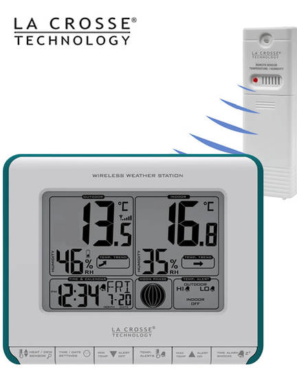308-1711BL La Crosse Moon Phase Weather Station