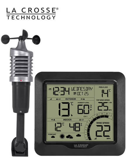 327-1417BW La Crosse Wind Speed Weather Station
