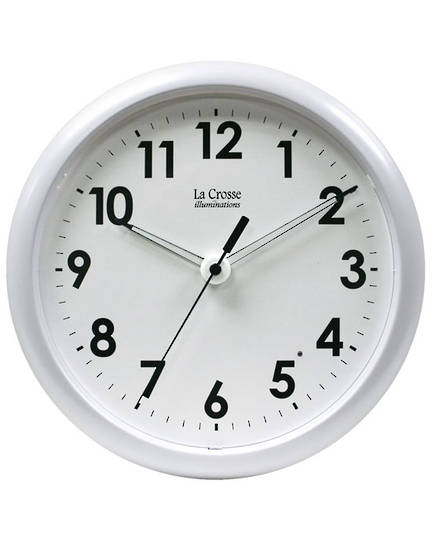 403-310 La Crosse Analog Wall Clock with Night Sensor