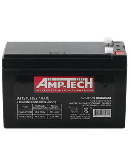 AMP-TECH AT1270 12V 7AH SLA battery