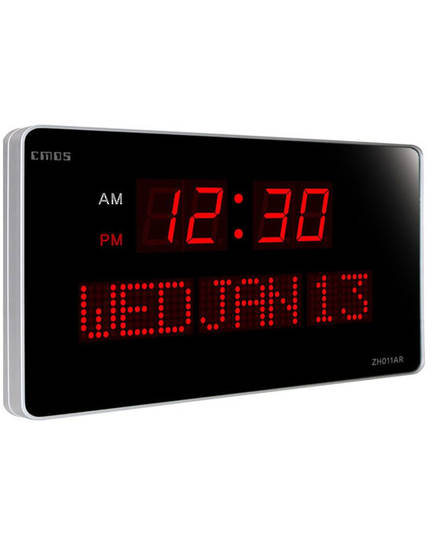 CMOS ZH011AR Digital Wall Clock with Date Display