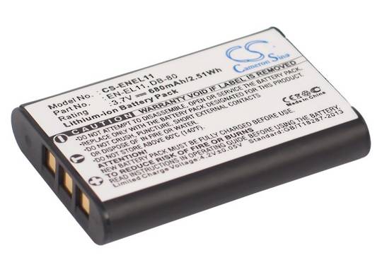 NIKON ENEL11 PENTAX DLi78 OLYMPUS Li60B Compatible Battery