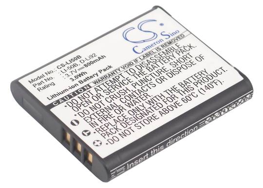 OLYMPUS Li50B PENTAX DLI92 CASIO NP150 Battery