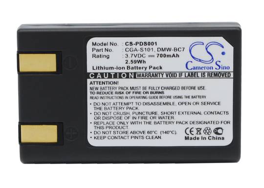 PANASONIC DMW-BC7 CGA-S101 Compatible Battery