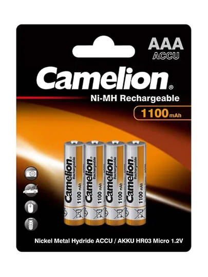 Camelion NIMH AAA 1100mAh Rechargeable Battery 4PK