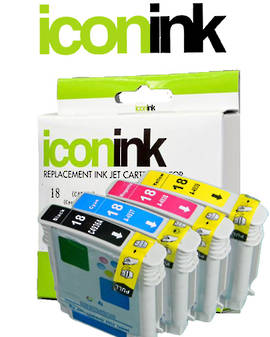 Compatible HP 18 Ink Cartridge Set
