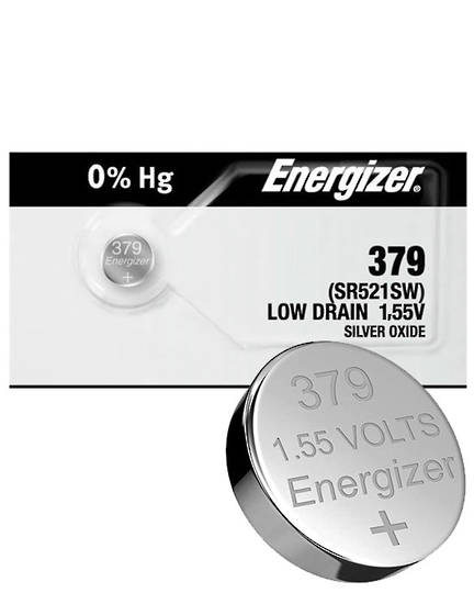 ENERGIZER 379 SR63 SR521 SR521SW Watch Battery