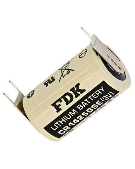 FDK CR14250SE 1/2AA Specialised 3V Lithium Battery with 3 Pin D+7mm