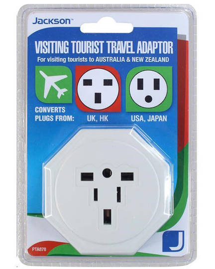 Jackson PTA878 Travel Adaptor for New Zealand and Australian