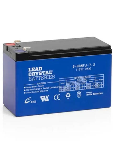 Lead Crystal 6-HCFJ-7.2 SLA 12V 7.2AH Battery