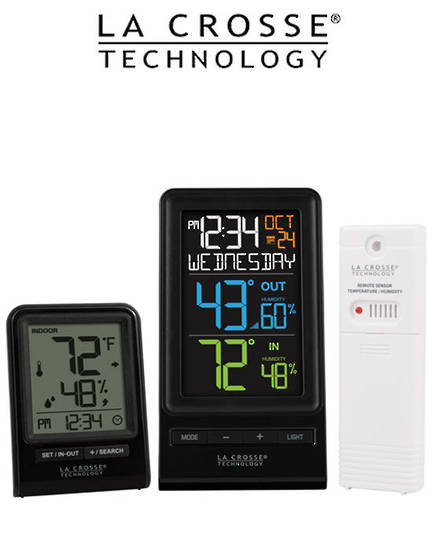 M82738V2 La Crosse Wireless Thermometer with Humidity Combo