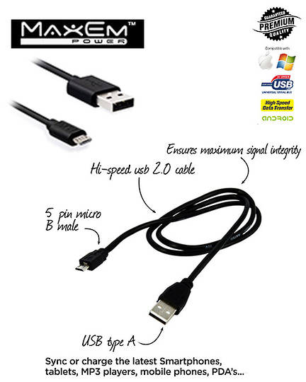 MAXEM Micro USB Cable