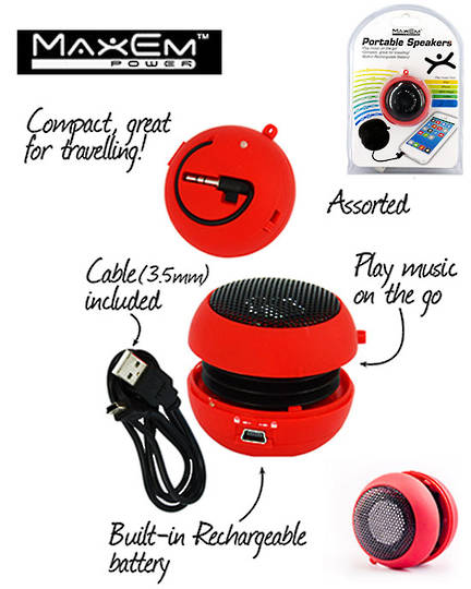 MAXEM Portable Speaker