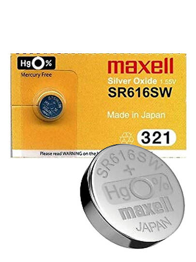 Maxell 321 SR65 SR616 SR616SW Watch Battery