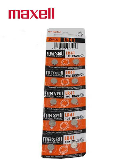 MAXELL LR41 192 Alkaline Battery 10PK