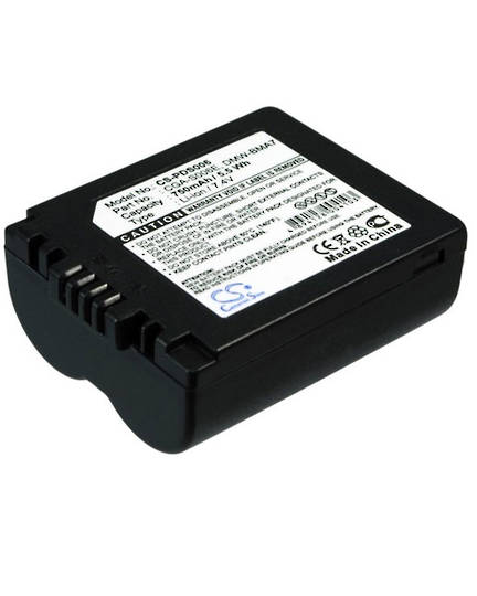 PANASONIC DMW-BMA7 CGA-S006 Compatible Replacement Battery