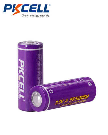 PKCELL ER18505M A Size 3200mAh Hi Power Type Lithium Li-SOCI2 Battery