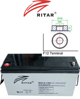 RITAR RA12-150 12V 150AH SLA Battery
