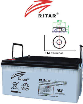 RITAR RA12-260 12V 260AH SLA Battery
