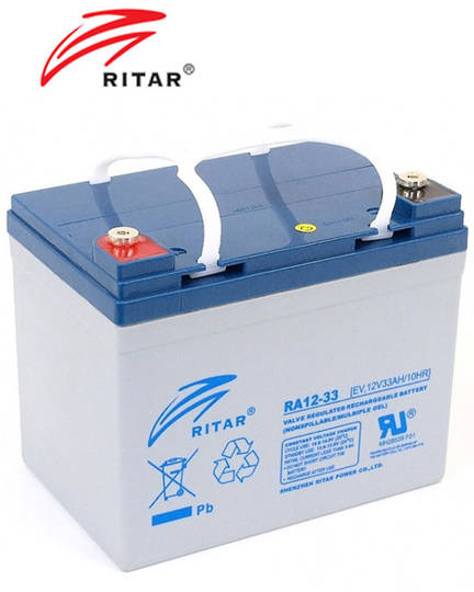RITAR RA12-33EV 12V 33AH Deep Cycle SLA Battery
