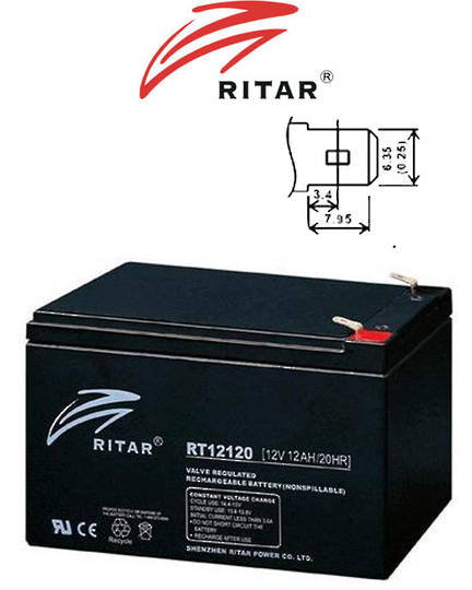 APC RBC4 Replacement Battery Kit #4 RITAR RT12120
