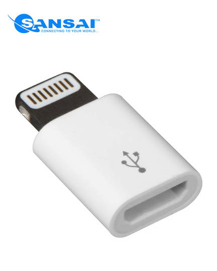 SANSAI Lightning to Mirco USB Adaptor