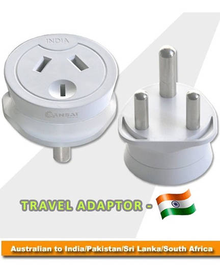 SANSAI STV-13 Travel Adaptor for NZ to South Africa India Pakistan Sri Lanka