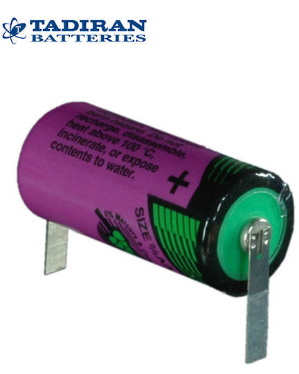 Tadiran TL-5955 (T) 2/3AA Lithium Battery with Solder Tags