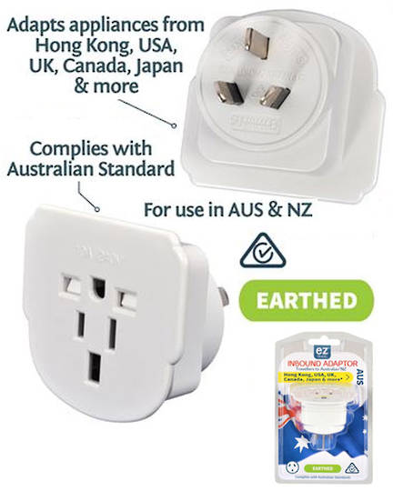 Travel Adaptor for use in New Zealand and Australia