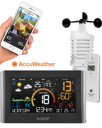 V21-WTHV3 La Crosse Personal WIFI Wind Weather Station