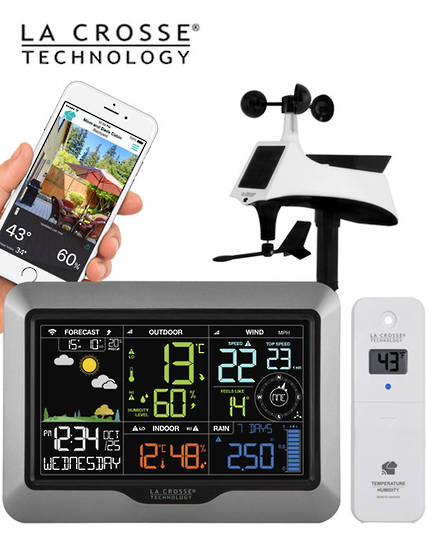 V40A-PRO La Crosse WIFI Complete Colour Weather Station