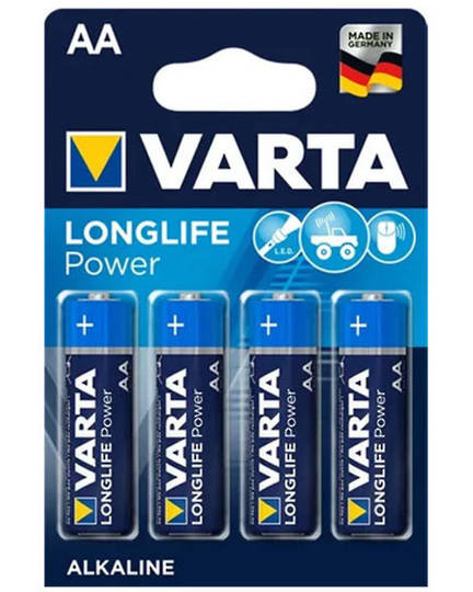 VARTA AA Size Alkaline Battery 4 Pack