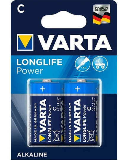 VARTA C Size Alkaline Battery 2 Pack