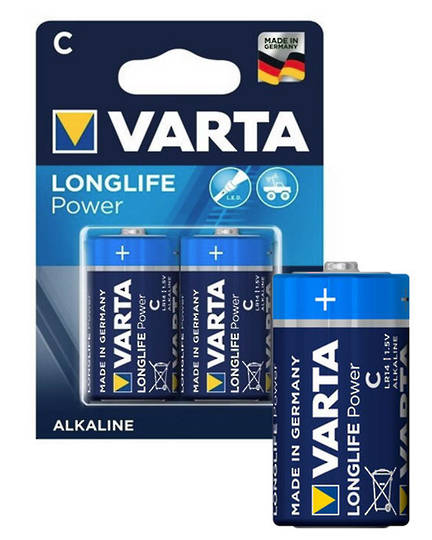 VARTA C Size Alkaline Battery 2 Pack