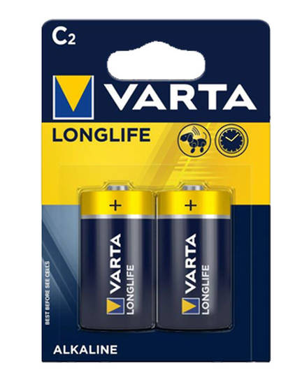 VARTA C Size Alkaline Battery 2 Pack