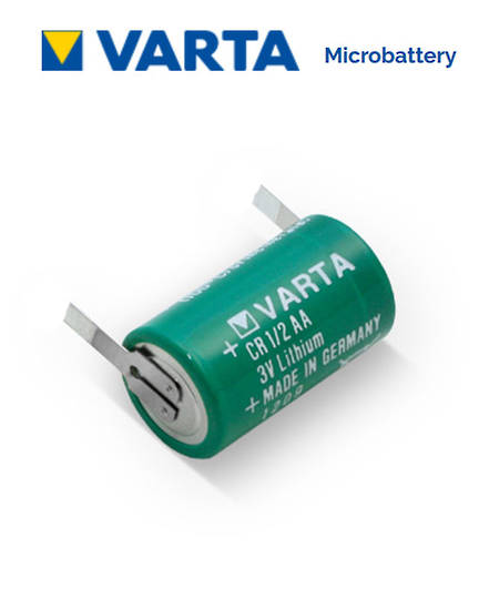 VARTA CR1/2AA Lithium Battery with Solder Tags