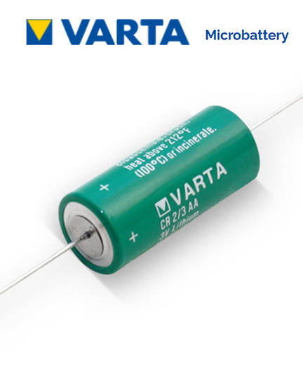 VARTA CR2/3AA 3V Lithium Battery with Axial Lead