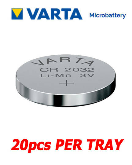 VARTA CR2032 Lithium Battery 20Pcs Tray